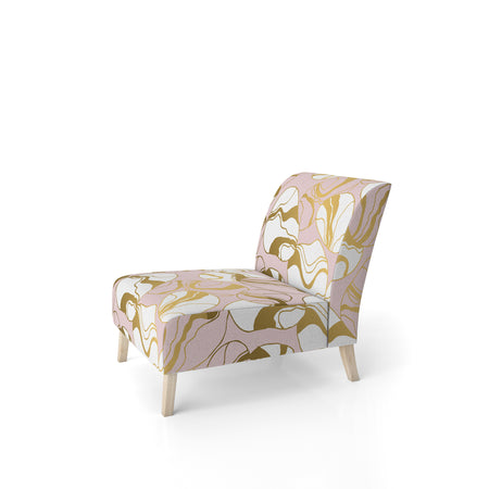 Golden Marble II - Upholstered Mid-Century Accent Chair