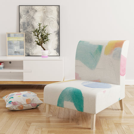 Joy Geometric Simple - Upholstered Mid-Century Accent Chair