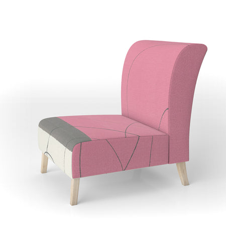 Geometric Neapolitan II - Upholstered Shabby Chic Accent Chair