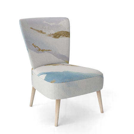 Abstract Drift V2 - Upholstered Glam Accent Chair