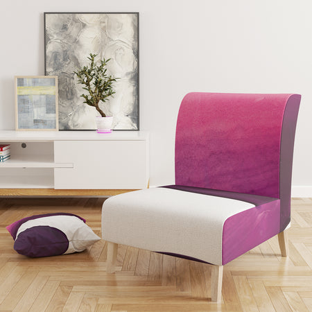 Paint Of Magenta Stone - Upholstered Shabby Chic Accent Chair