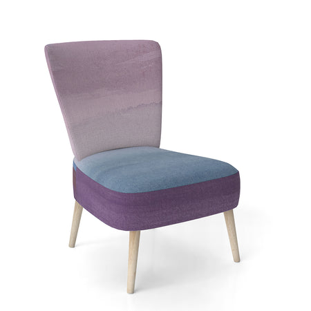 Purple Rock Landscape III - Upholstered Shabby Chic Accent Chair