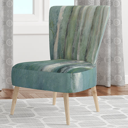 Green Forest Dream - Upholstered Tranditional Accent Chair
