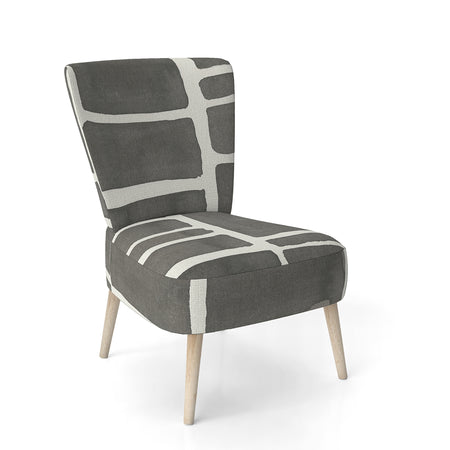 Minimalist Graphics IV - Upholstered Transitional Accent Chair