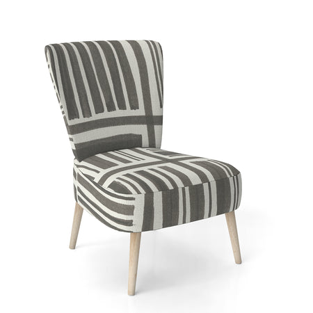 Minimalist Graphics I - Upholstered Transitional Accent Chair