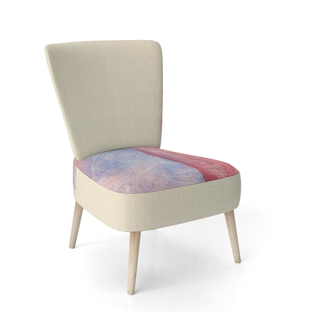 Geometric Pastel I - Upholstered Mid-Century Accent Chair