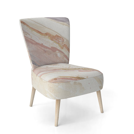 Copper Dreams Watercolor - Upholstered Sleek & Chic Modern Accent Chair
