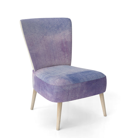 Watercolor Purple Haze I - Upholstered Modern Accent Chair