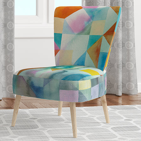 Modern Patchwork - Upholstered Modern Accent Chair