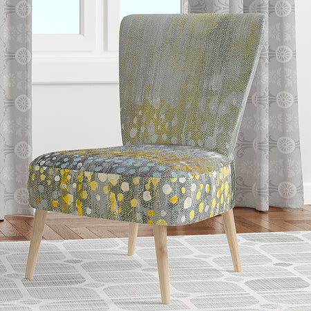 Glam Rain Abstract III - Upholstered Modern Accent Chair