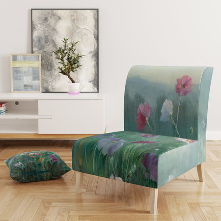 Flower Field - Upholstered Floral Farmhouse Accent Chair