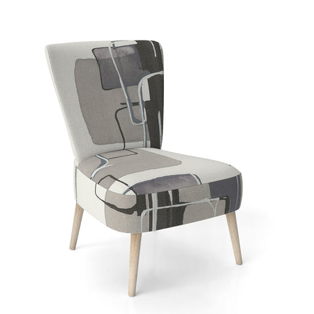 Glam Dancing Shape IV - Upholstered Modern Accent Chair