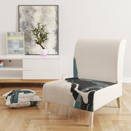 Glam Cerulean I - Upholstered Transitional Accent Chair