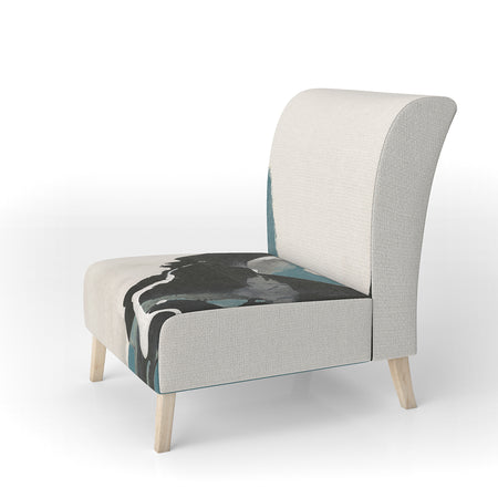 Glam Cerulean I - Upholstered Transitional Accent Chair