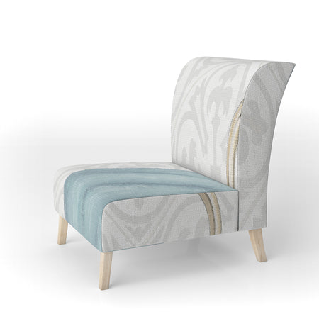 Glam Cosmetics Blue Bag - Upholstered Glam Accent Chair