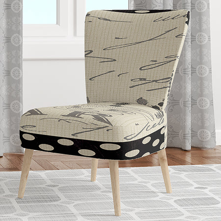 French Chandeliers Couture I - Upholstered Fashion Accent Chair