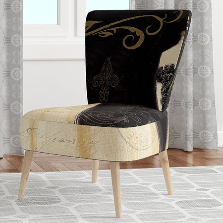 French Chandeliers Couture III - Upholstered Fashion Accent Chair