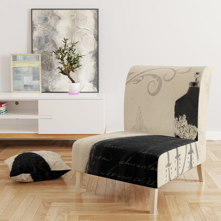 French Chandeliers Couture IV - Upholstered Fashion Accent Chair