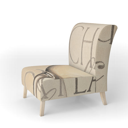 French Chateau White Wine II - Upholstered Food And Beverage Accent Chair