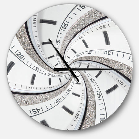 Swirled Time Vortex - Oversized Contemporary Wall CLock