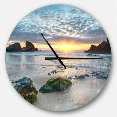 Beautiful Porthcothan Bay - Oversized Coastal Wall CLock