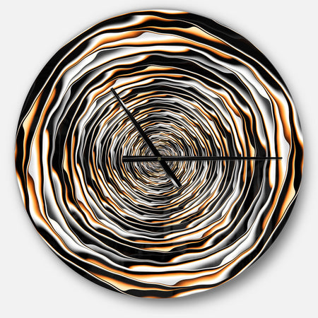 Fractal Rotating Abstract Design - Large Modern Wall CLock