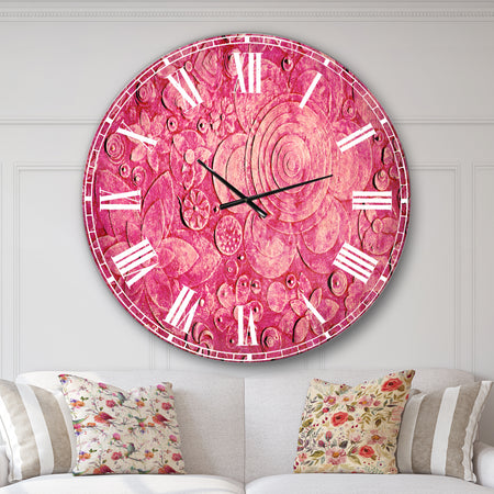 Summer hawaiin Flowers - Digital Art Wall CLock