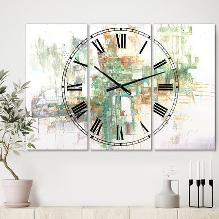 Personality - Large Modern Wall Clock - 3 Panels