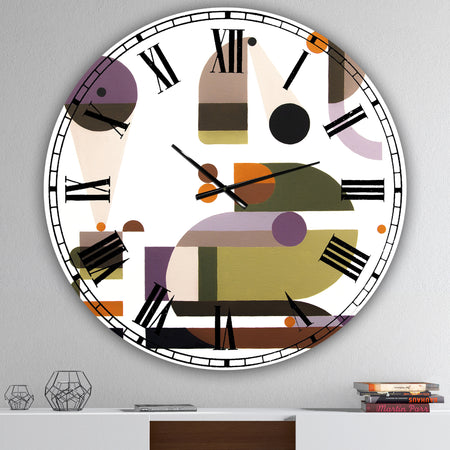 Emergency call - Oversized Mid-Century Wall Clock