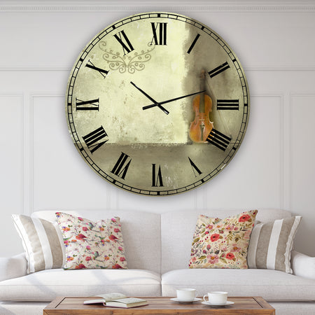 Resting Notes - Oversized Cottage Wall Clock