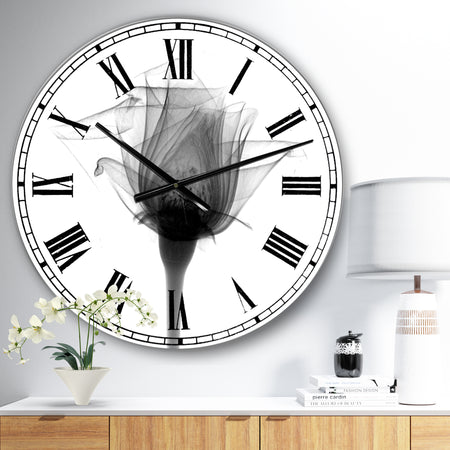 Rose #10 X-Ray - Large Cottage Wall Clock