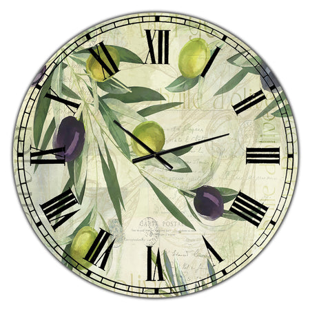 Olives de Nice - Oversized Cottage Wall Clock