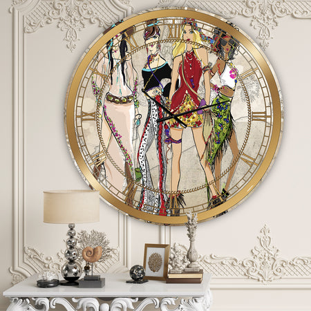 Squad Goals - Oversized Fashion Wall Clock
