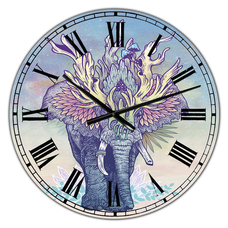 Spirit Elephant - Large Modern Wall Clock