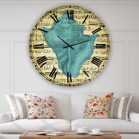 Blue Sea 1 - Oversized Nautical & Coastal Wall Clock