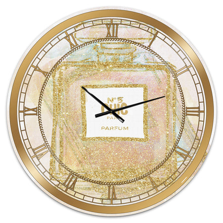 Chic Nr 5 Paris Parfum I - Oversized Fashion Wall Clock