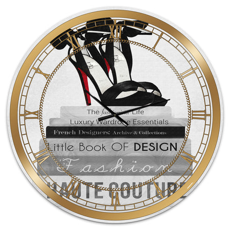 Fashionista Reads 3 - Oversized Fashion Wall Clock