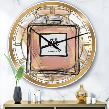Chic Nr 5 Paris Parfum V - Large Fashion Wall Clock