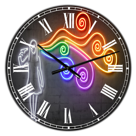 The dark side of the mind - Modern Wall Clock