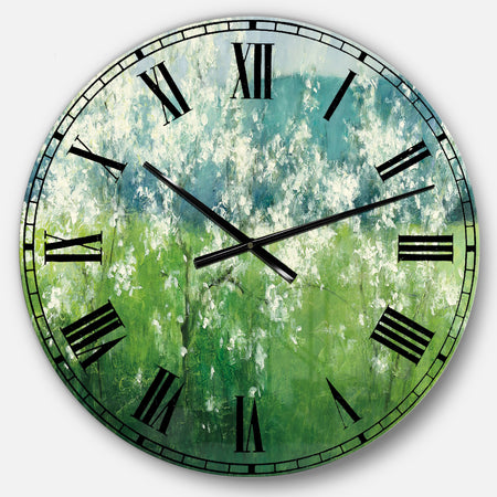 Green Mountain Spring - Cottage Large Wall CLock