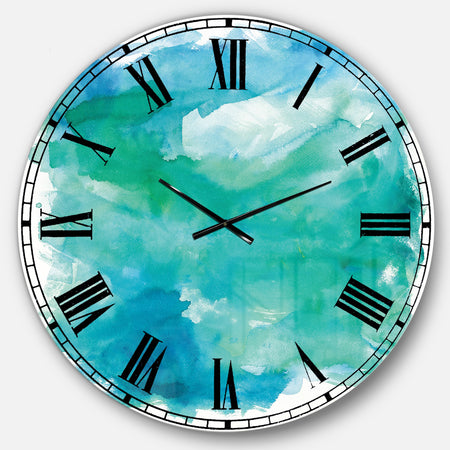 Sea Glass - Traditional Large Wall CLock