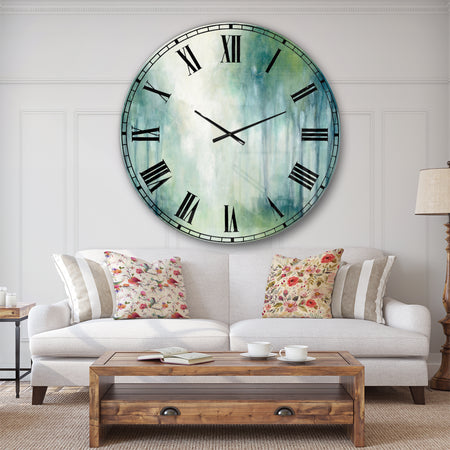 Walk in the Forest - Traditional Landscape Large Wall CLock