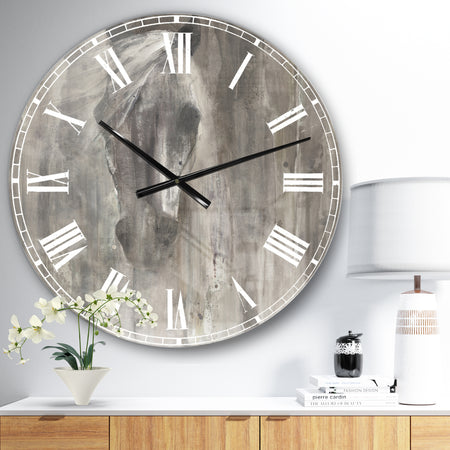 Farmhouse Horse - Modern Farmhouse Large Wall CLock