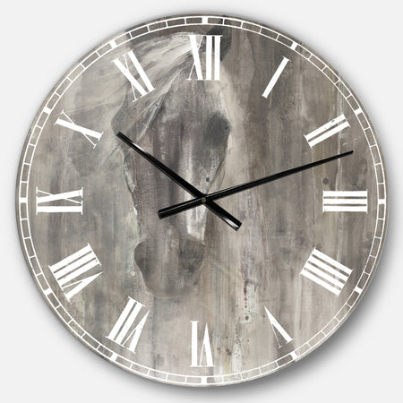Farmhouse Horse - Modern Farmhouse Large Wall CLock