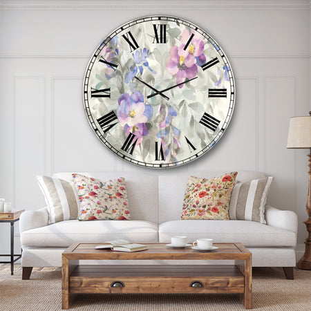 Garden Dreams Flower - Traditional Wall CLock