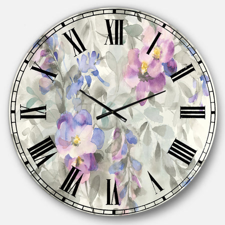 Garden Dreams Flower - Traditional Wall CLock