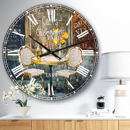 French Cafe - Traditional Wall CLock