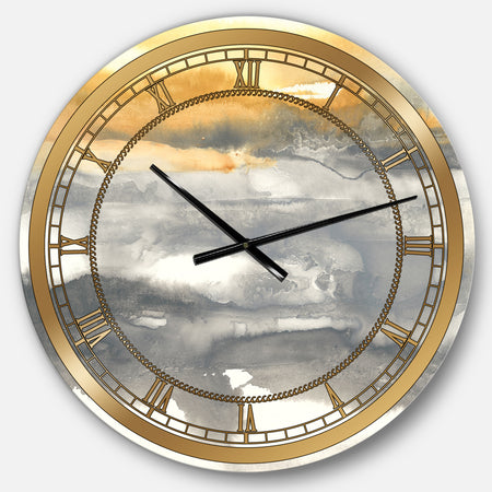 Gold Glamour Direction II - Glam Large Wall CLock