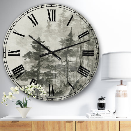 Asian Forest - Cabin & Lodge Wall CLock