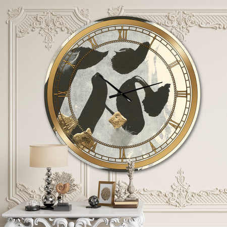 Glam Collage I - Glam Large Wall CLock